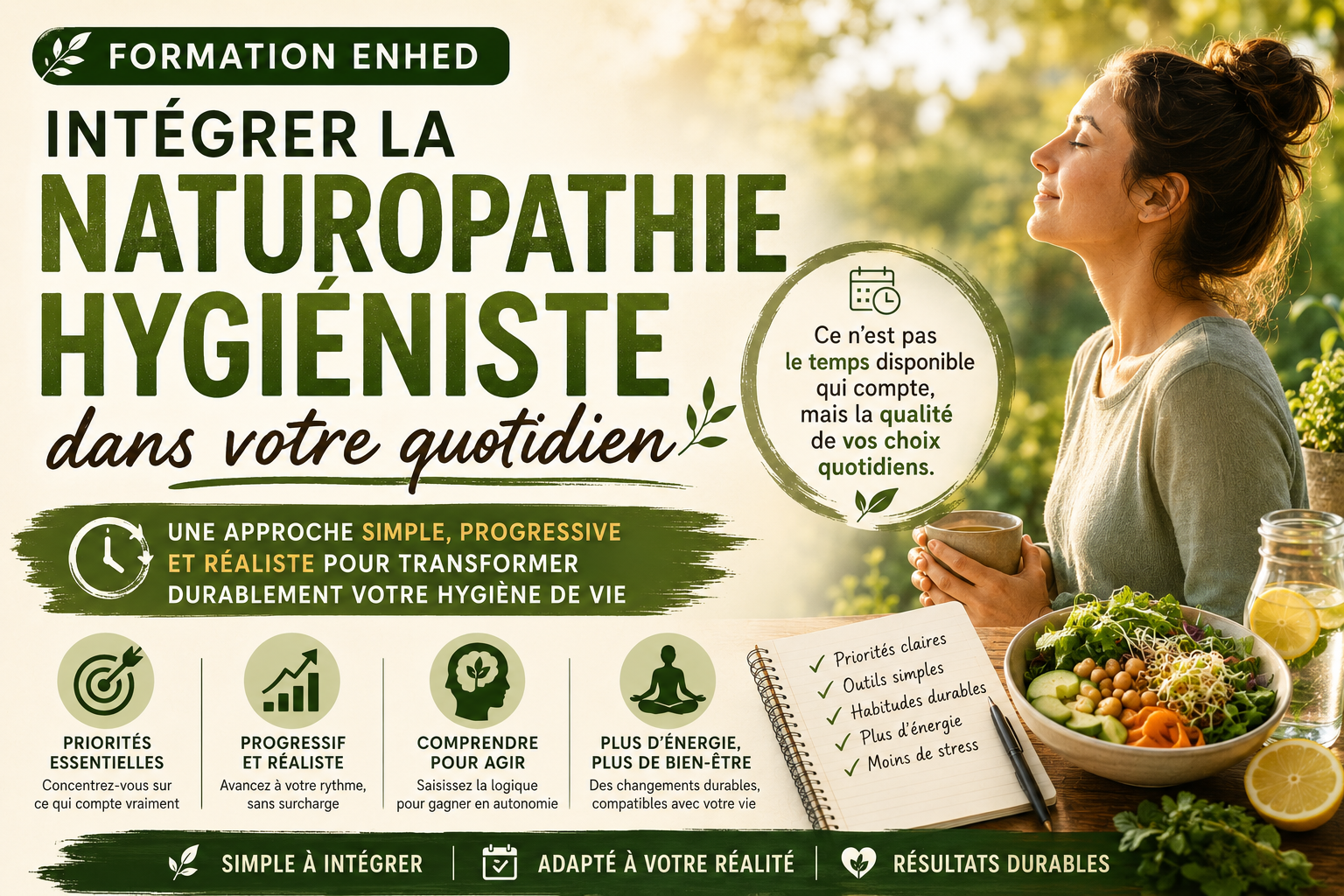 Intégrer la naturopathie hygiéniste dans votre quotidien